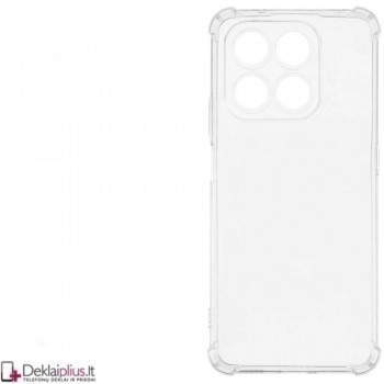 Silikoninis - Anti shock dėklas - su kameros apsauga - skaidrus (Huawei Honor 400 Smart)
